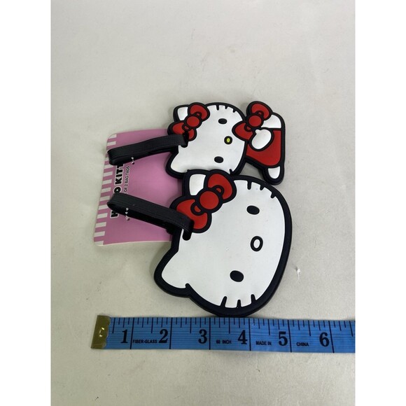 Sanrio Hello Kitty Luggage Tag Tags Travel ID Set of 2 NEW - Picture 4 of 5